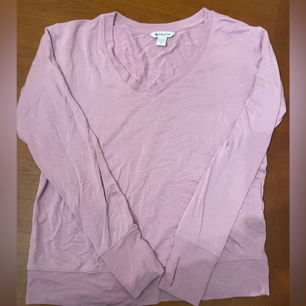 Athleta Sunrise V-neck sweatshirt